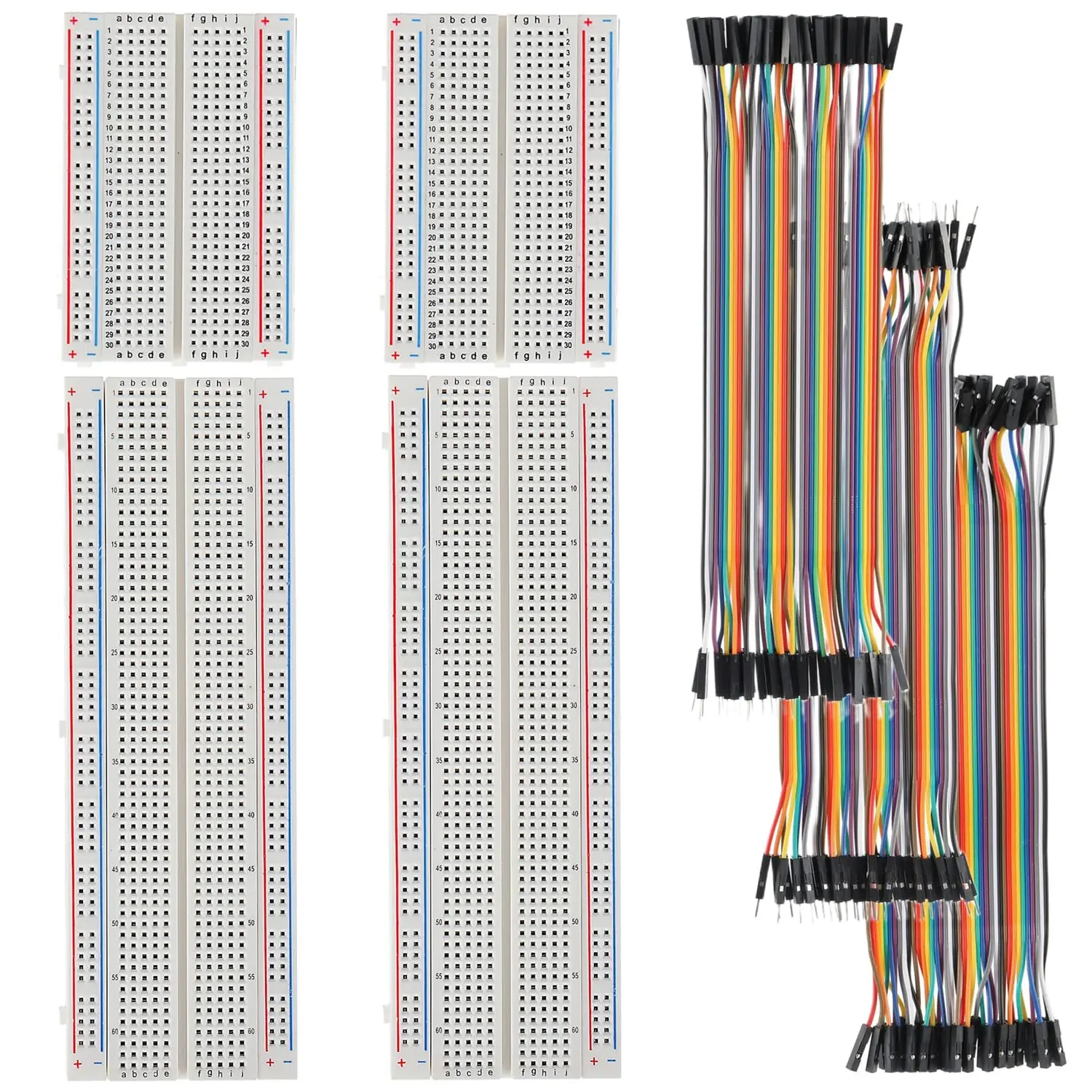 Breadboard and Jumper Wires Kit Include 830 Tie Points Breadboard 400 Tie Points Breadboard Jumper Wire