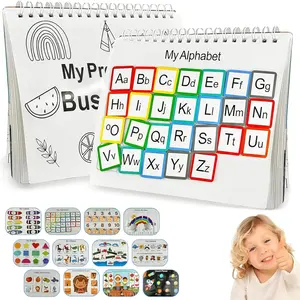 Children's Busy Books Montessori Preschool Learning Activities1-3 Years Old Activity Binder Autism Learning Materials Coloring Books 	busy book for toddlers toddler busy book montessori busy book
