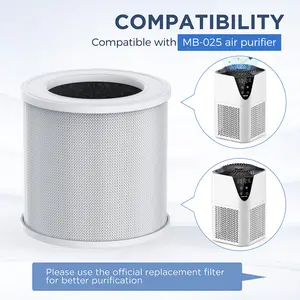 Original Filter Replacement for Air Purifier MB-025, H13 True HEPA Air Cleaner Filter