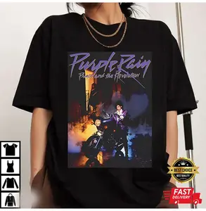 PRINCE PURPLE RAIN photo TEE – Hip Hop Streetwear Tee, Urban Style Shirt