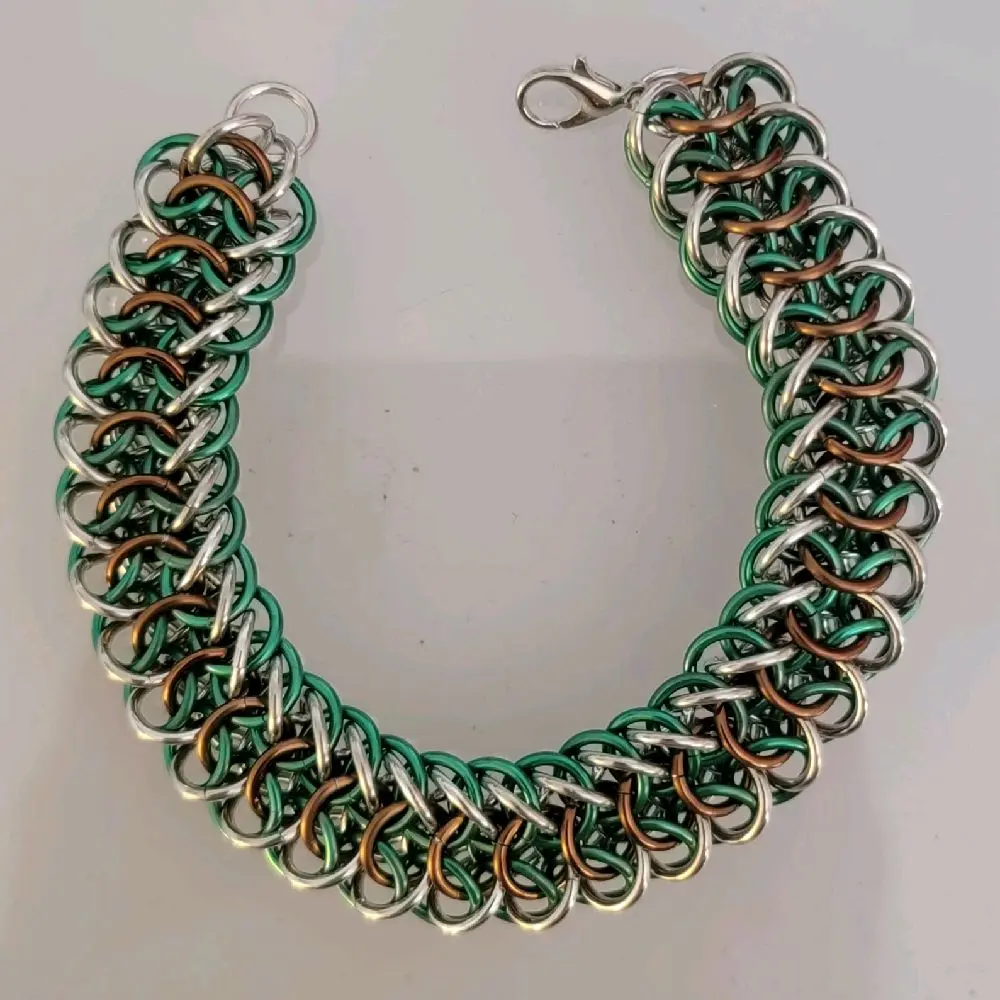 Handmade Wilbert Weave Chainmaille Bracelet