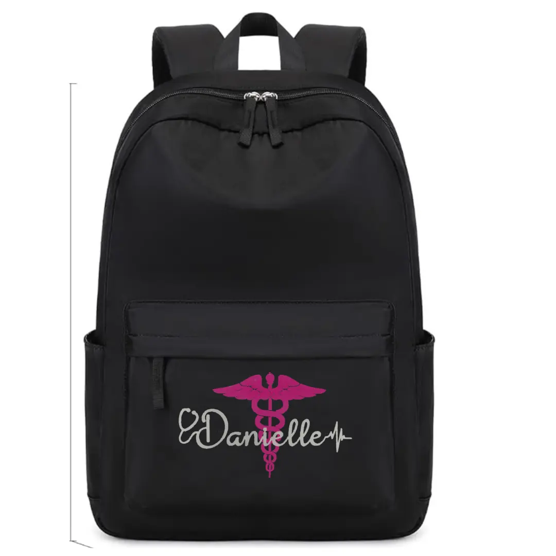 Black Personalize Backpack