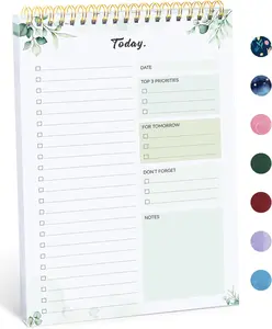To Do List Notebook for Work with 52 Sheets, Undated Daily Planner Perfect for Daily Tasks and Goal Setting, To Do List Notepad Suitable