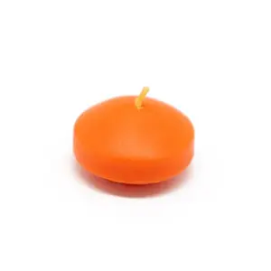 212 MAIN Round Unscented 1.75 in. Water Wax Floating Candles - Handpoured, Long-Burning Decoration, Home Decor Supplies - 24-Piece Box for Camping, Hiking Lights