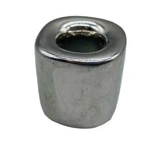 Silver Ceramic 1/2" Chime Candle Holder
