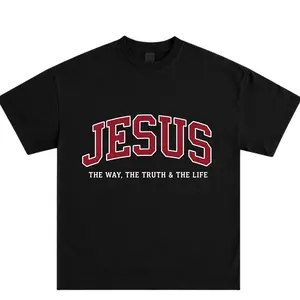 Jesus The Way The Truth The Life T-Shirt Christian Faith Graphic Tee Bible Verse Shirt Religious Inspirational Apparel Church Outfit Gift for Men Women Unisex Casual Streetwear Faith Clothing