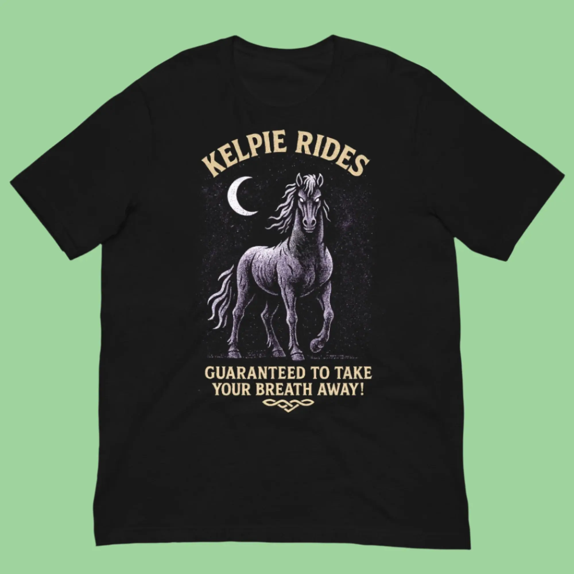 Kelpie Rides Unisex T-shirt Cotton Fabric Soft Top