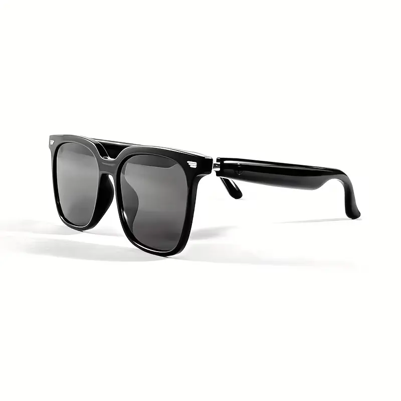Multifunctional Smart Glasses - Wearable Smart Eyewear, Stylish Anti-UV Sunglasses with Wireless Headphones, Microphone, AI Assistant, Hands-Free Calling, Lightweight for Running, Riding, Father's Day Gift Wireless Smart Glasses