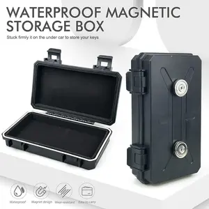 Strong magnetic storage box with strong magnetic closure, compact circular storage box, suitable for cars, offices, dormitories, home jewelry, cash and small items, outdoor portable magnet tool box, outdoor camping tactical box storage