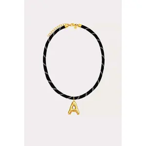 Bubble Initial Paracord Necklace