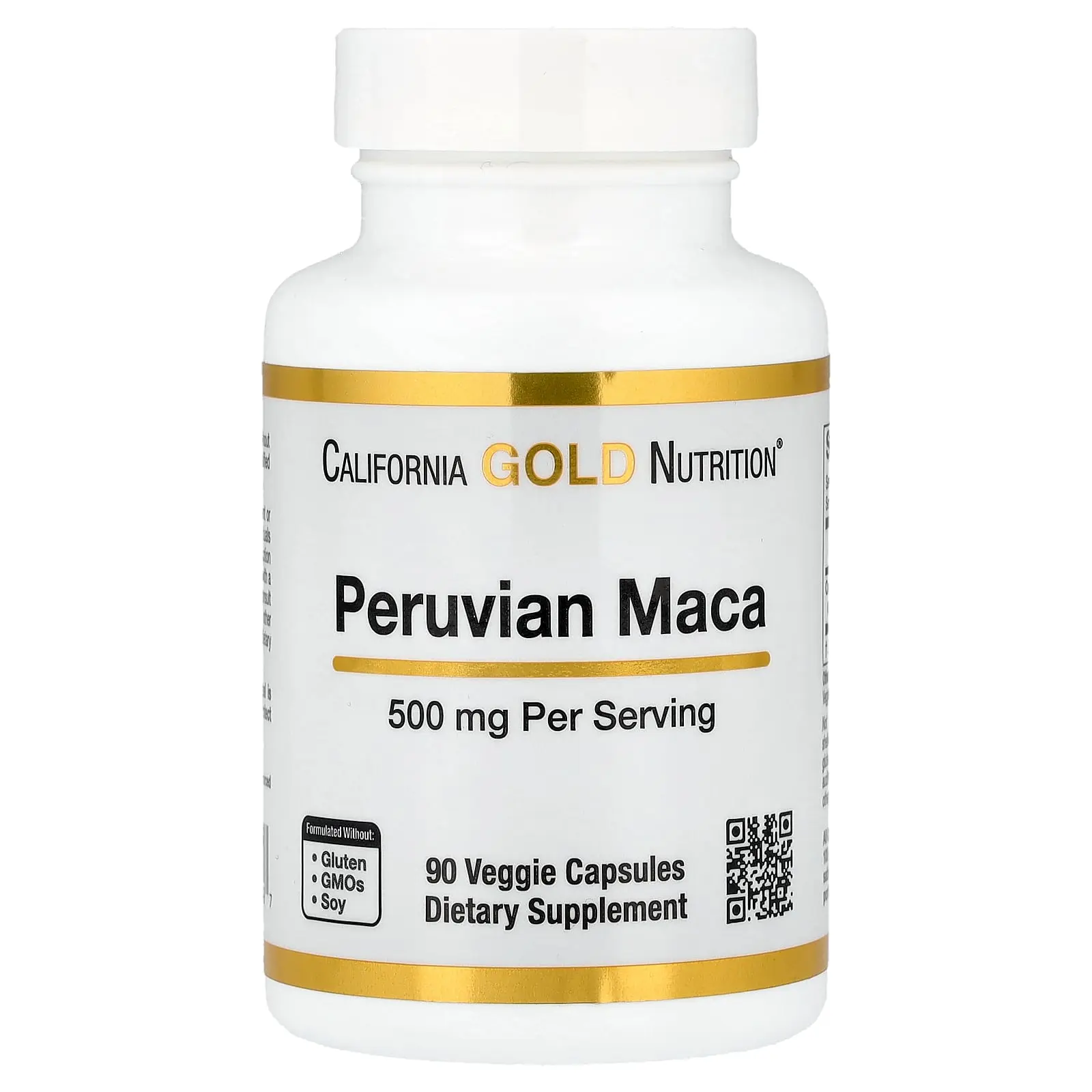 California Gold Nutrition Peruvian Maca, 500 mg, 90 Veggie Capsules