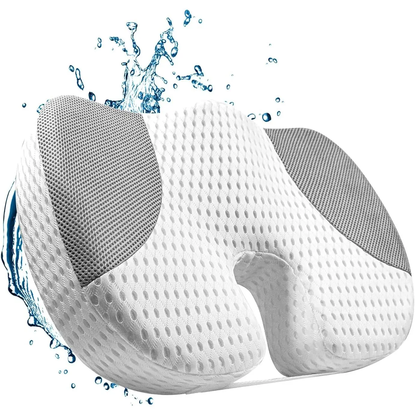 Hot Tub Booster Seat, 4D Air Mesh Weighted Hot Tub Pillow with  Non-Slip Suction Cups,  Booster Cushion, Quick Dry  Pillow Hot Tub Accessories for Adults Indoor Outdoor