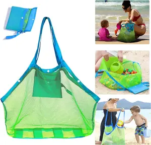 Supmlc Mesh Extra Large Beach Bags and Totes - Holds Toys, Towels, Sand Away - for Children'S Toys, Market, Grocery, Picnic SupMLC