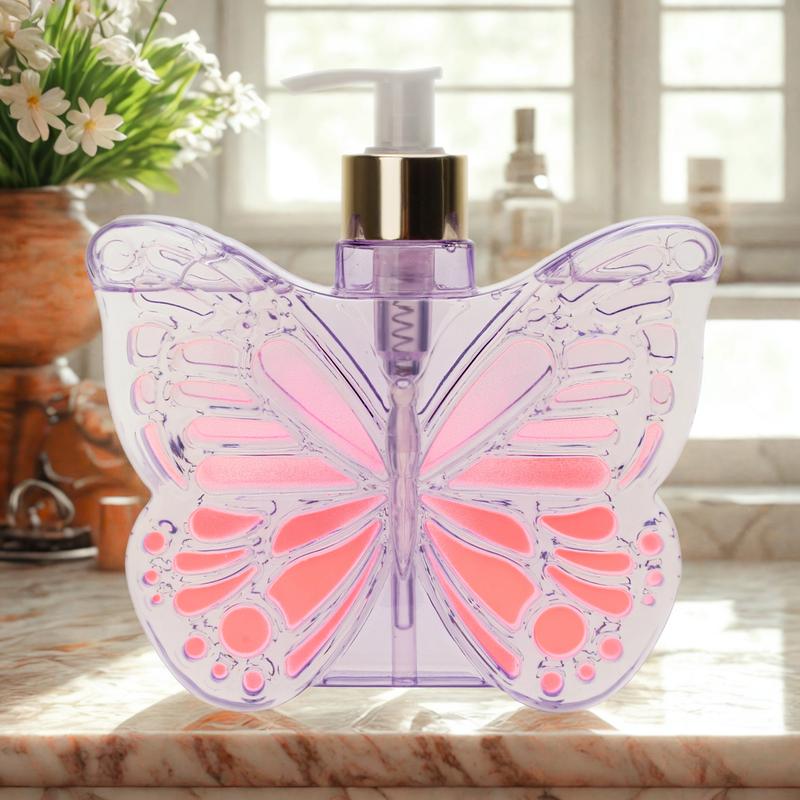 SIMPLE PLEASURES Ombre Butterfly Shaped Soap Dispenser 500ML - Cute Hand Soap Dispenser for Kitchen and Bathroom Décor Decorative