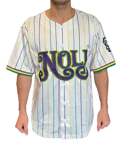 Nola Mardi Gras Baseball Jersey