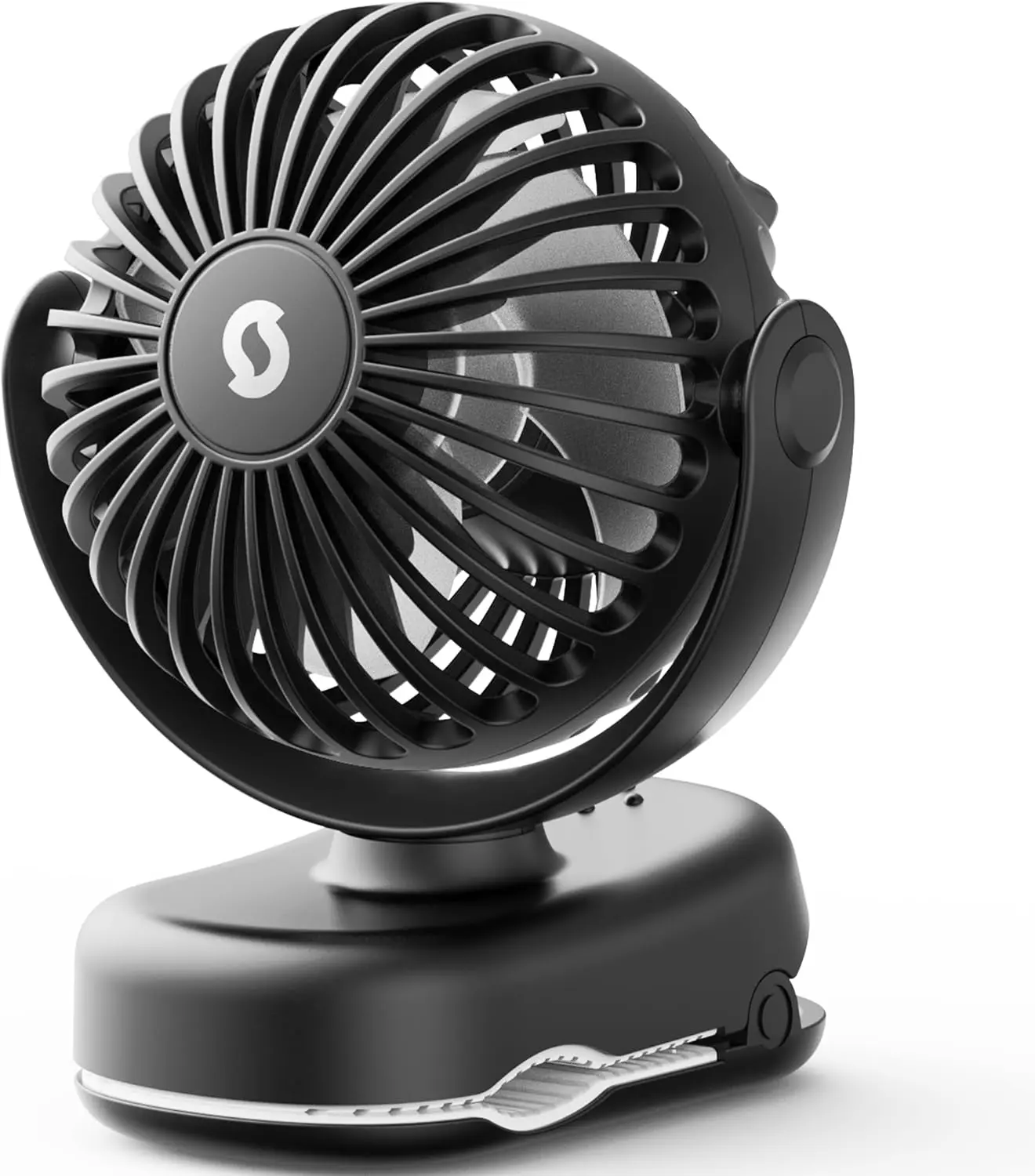 [New Deal] Mini Clip on Fan - Portable Rechargeable Stroller Fan with Strong Clamp, 11 Hours Cooling, Cute Small Personal Desk Cooler High Velocity Fan, Adjustable Cooling Fan, Usb Rechargeable Fan