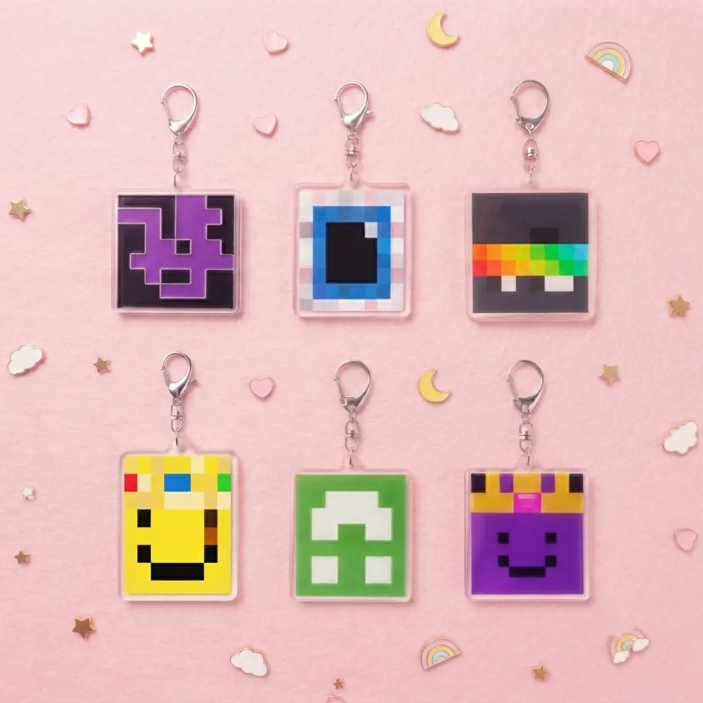 Unstable Universe Inspired Acrylic Keychains | MCYT, Lifesteal SMP & Portable Universe Keychain