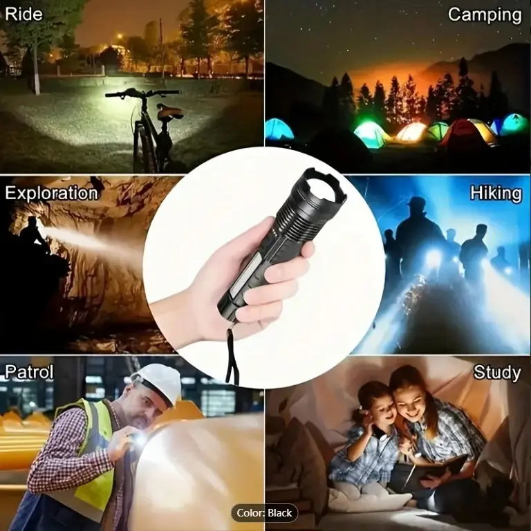 Rechargeable Flashlights High Lumens Flash Light,980000 Lumen Super Bright LED Flashlight, High Power Brightest USB Flashlights, Waterproof Handheld Flashlight for Home Camping rechargeable headlamp