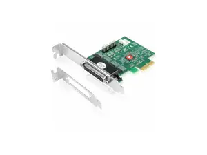 SIIG DP CyberSerial 4S PCIe, PCI Express x1 Interface, Dual-Profile Design, TAA Compliant - SIIG DP CyberSerial 4S PCIe - Baud Rates up to 921Kbps - PCIe 2.0 x1 to 4X RS-232 Male 9-pin DB9 - RS-232 5V