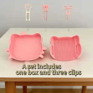 3D printed fused bead sorting tray, fused bead tool kit, efficient fused bead sorting box, with 3 tweezers, ideal for fused bead crafts and handicrafts. A perfect choice for DIY enthusiasts and a suitable birthday or Easter gift for women.