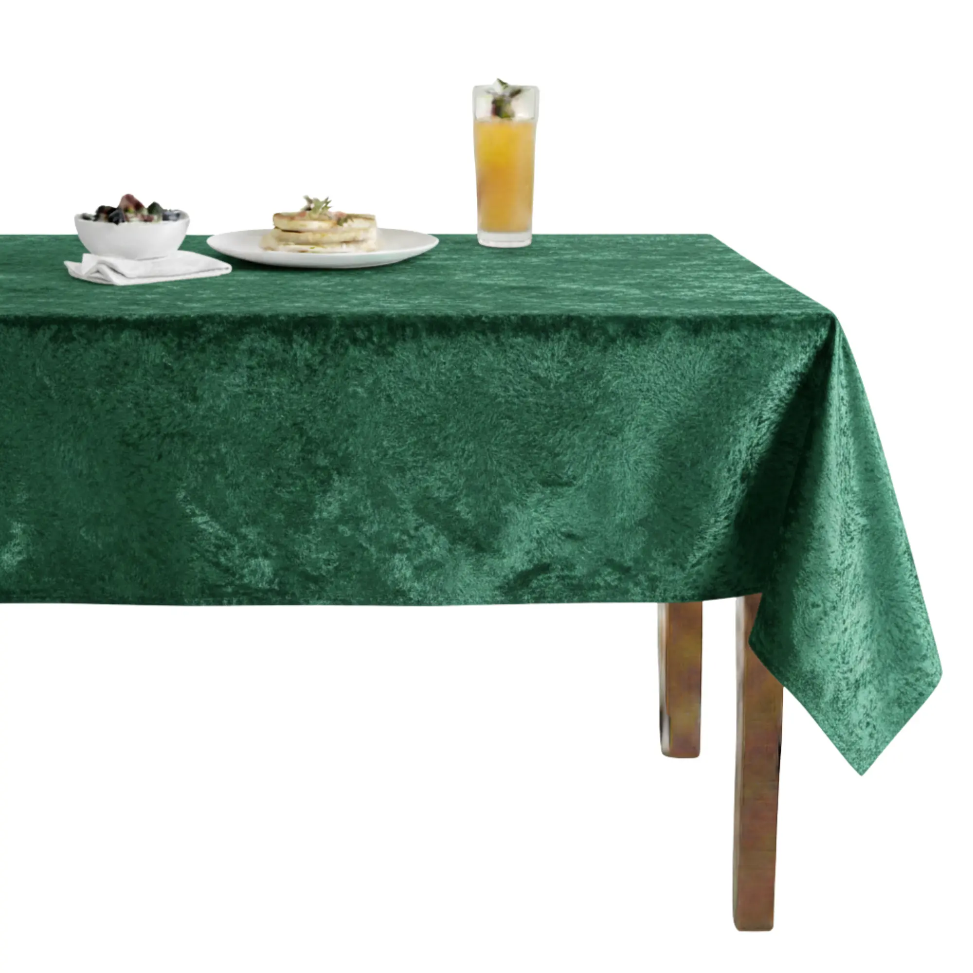 Riverdale Crushed Velvet Tablecloth  Custom