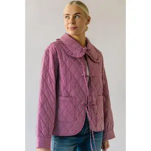 The Dowdy Checkered Jacket in Red