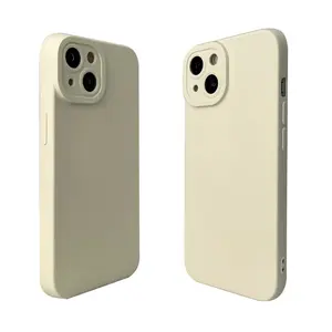 For IPhone 12 13 14 15 Case, Black Silicone TPU Rubber Back Cover Case Compatible Soft Touch Full-Body Cellphone Accessories Shockproof