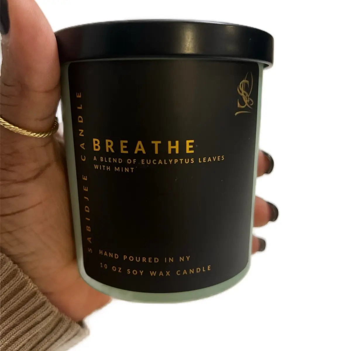 Eucalyptus Scented Aroma Wax Candle - Natural Fragrance Freshener with Antimicrobial Properties, Non-Toxic Stress Relief Home Decor & Home Supplies Item
