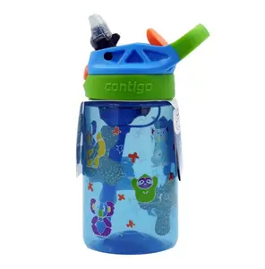 Contigo Kid's 14 oz. Aubrey Water Bottle - Blue Poppy/Squishes