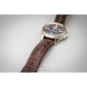 Alligator Watch Strap - Matte Chocolate