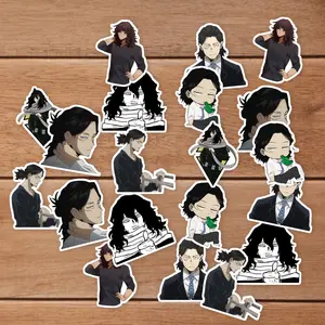 Stickers Pack 20 Pcs Shota Bumper Aizawa Skateboard Car Colorful Water Vinyl Waterproof Bottle Luggage Aesthetic Guitar Bike Laptop