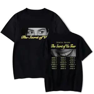 Gracie The Secret Of Us Tour Graphic Tee, Abrams Album Tour 2025 2-Sided Unisex T-Shirt, Perfect for Music Fans