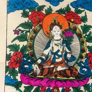 Nepali Paper Art Work - Intricate Dragon Design with Flames and Clouds for Home Decor