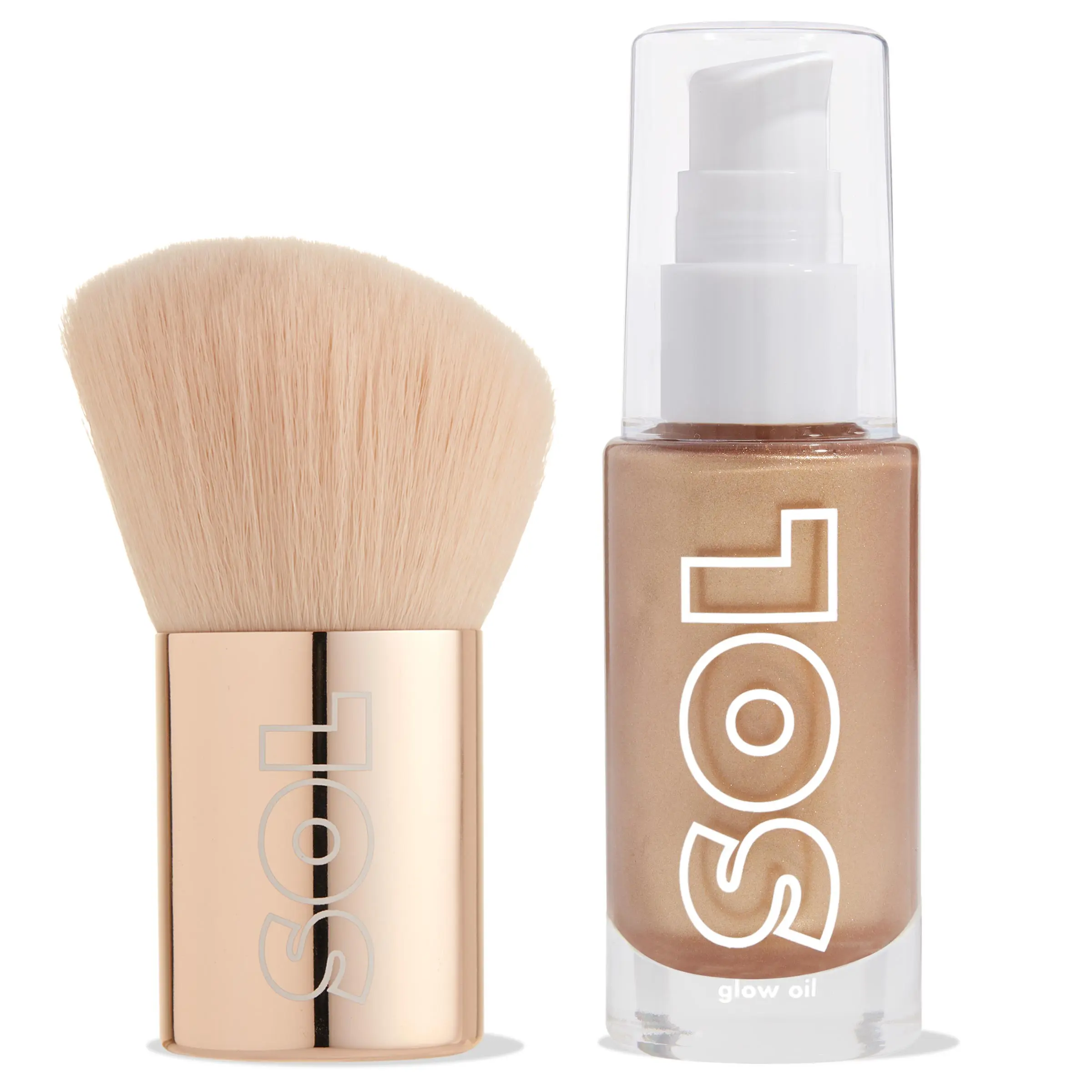 Golden + Kabuki Brush