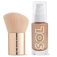 Golden + Kabuki Brush