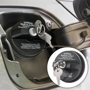 Locking Gas Cap, Lock Fuel Cap For NISSAN,TOYOTA,HONDA,CHEVROLET,GMC,BUICK,NFINITI,SUBARU,MAZDA,CADILLAC,ISUZU,LEXUS,ACURA,INFINITI,AUDI,MITSUBISHI Light Blue Skull Decal Three-Camera WiFi Dash with GPS Car Door Handle