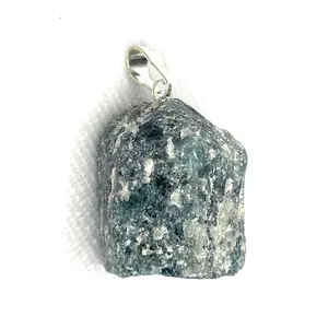 Rough Apatite Crystal Pendant Necklace