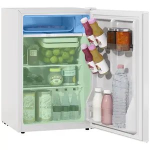2.5 Cu.Ft Mini Fridge with Freezer – Single Door Compact Refrigerator with Adjustable Thermostat (6 Settings), Reversible Door & Removable Shelves. Whisper-Quiet (40dB). For Bedroom, Dorm, Office or RV. White