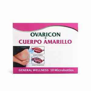 Ampoyeta de Ovaricon con 10 microbotellas