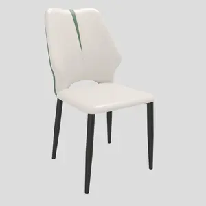 20 pcs.Italian Minimalist High-end Home Commercial Soft Bag Backrest Metal Dining Chair For Restaurant Coffee Shop YJCM030