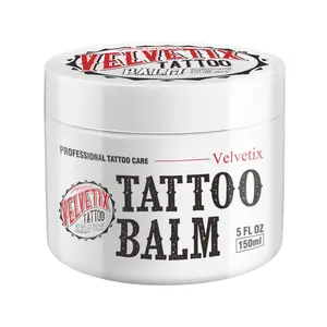 Velvetix Tattoo Balm for Sensitive Skin – Soothing Vegan Aftercare for Irritated, Itchy or Red Skin – Fragrance-Free, Paraben-Free, 5oz