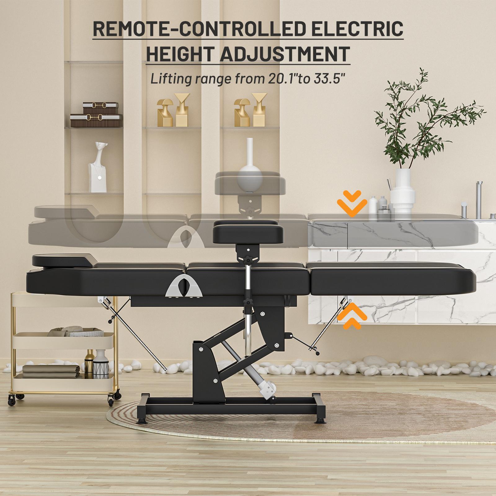 Tattoo Chair Bed for Client with Storage Trays Stool Facial Bed Esthetician Bed Chair