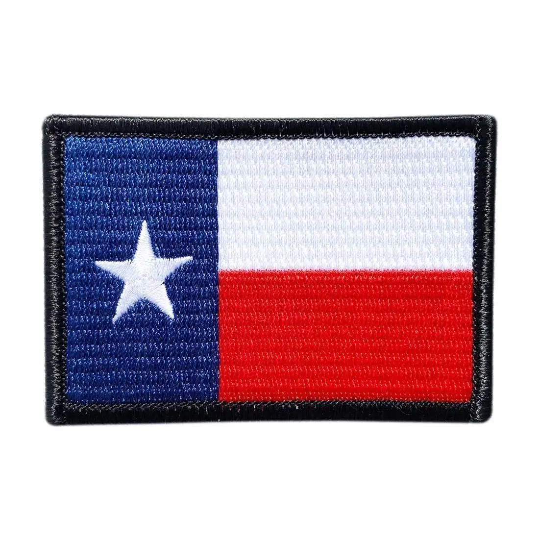 Texas TX State Flag Patch (3.0 X 2.0 inch -Iron on Sew on - TF7)