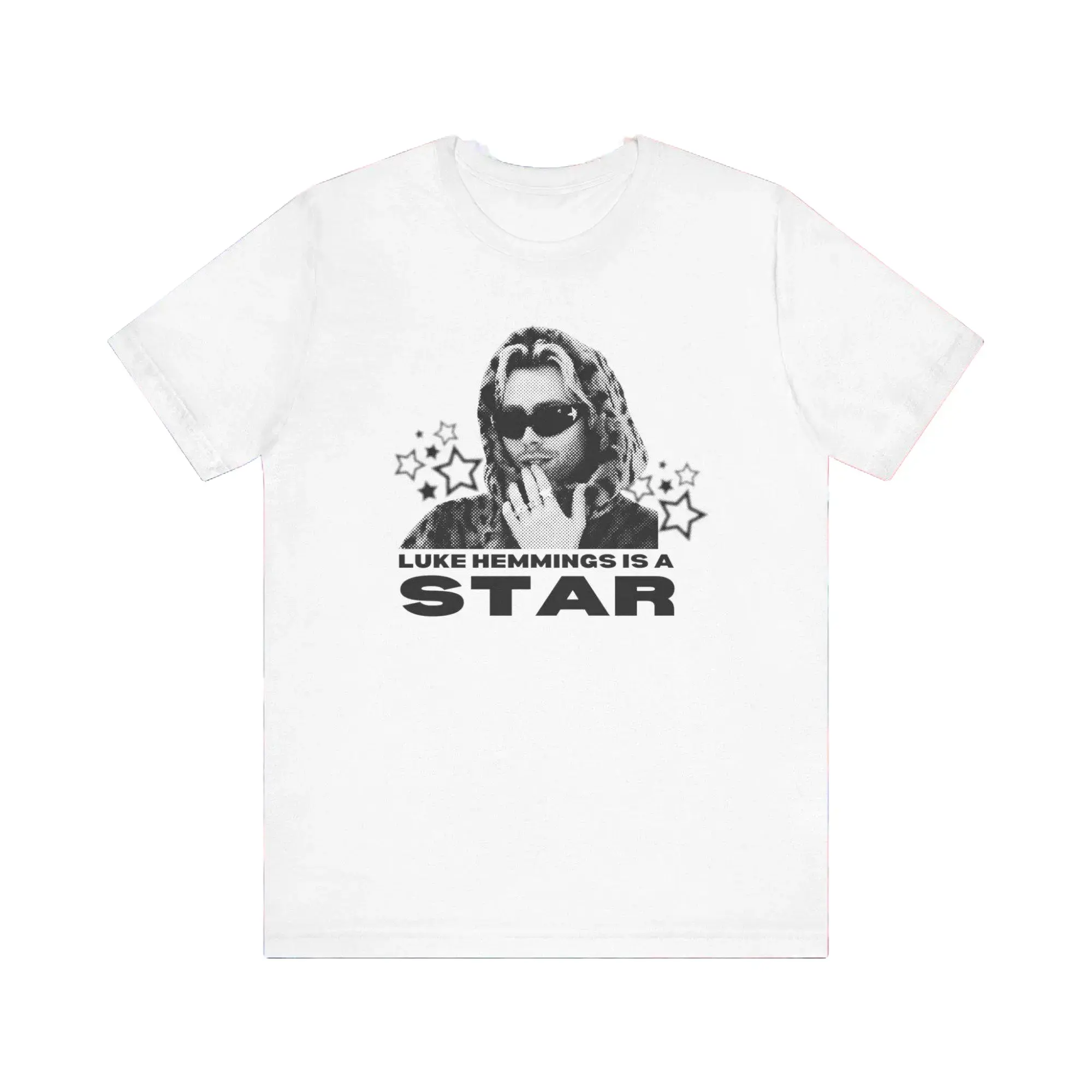 5 Seconds of Summer Shirt | Luke Hemmings Star Graphic Tee, Boyband Merch Vintage Style Unisex T-Shirt Fit Top