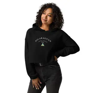 Nicaraguan beauty Crop Hoodie