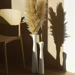 New 1pc Ceramic Floor Vase - Sleek Minimalist Design Perfect for Pampas Grass Elegant Tall and Slender Shape for Modern Decor Ideal for Entryway Bookshelf Fireplace and Shelf Decoration Ornaments