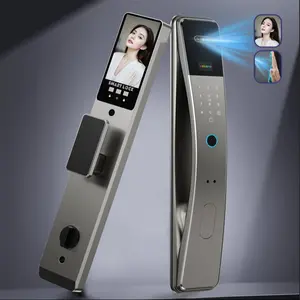3D Face Recognition Fingerprint Password Smart Door Lock With Camera FIngerprint Password Unlock Keyless Electronic Door Lock