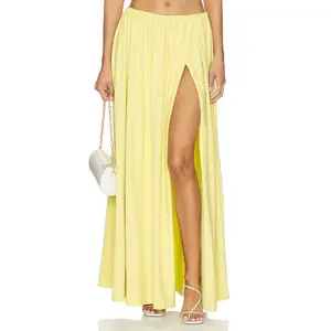 Susana Monaco High Slit Wrap Skirt in Crown