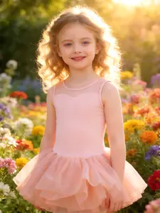 Light Pink Princess Tutu Dress - Perfect for Recitals, Birthdays & Photoshoots