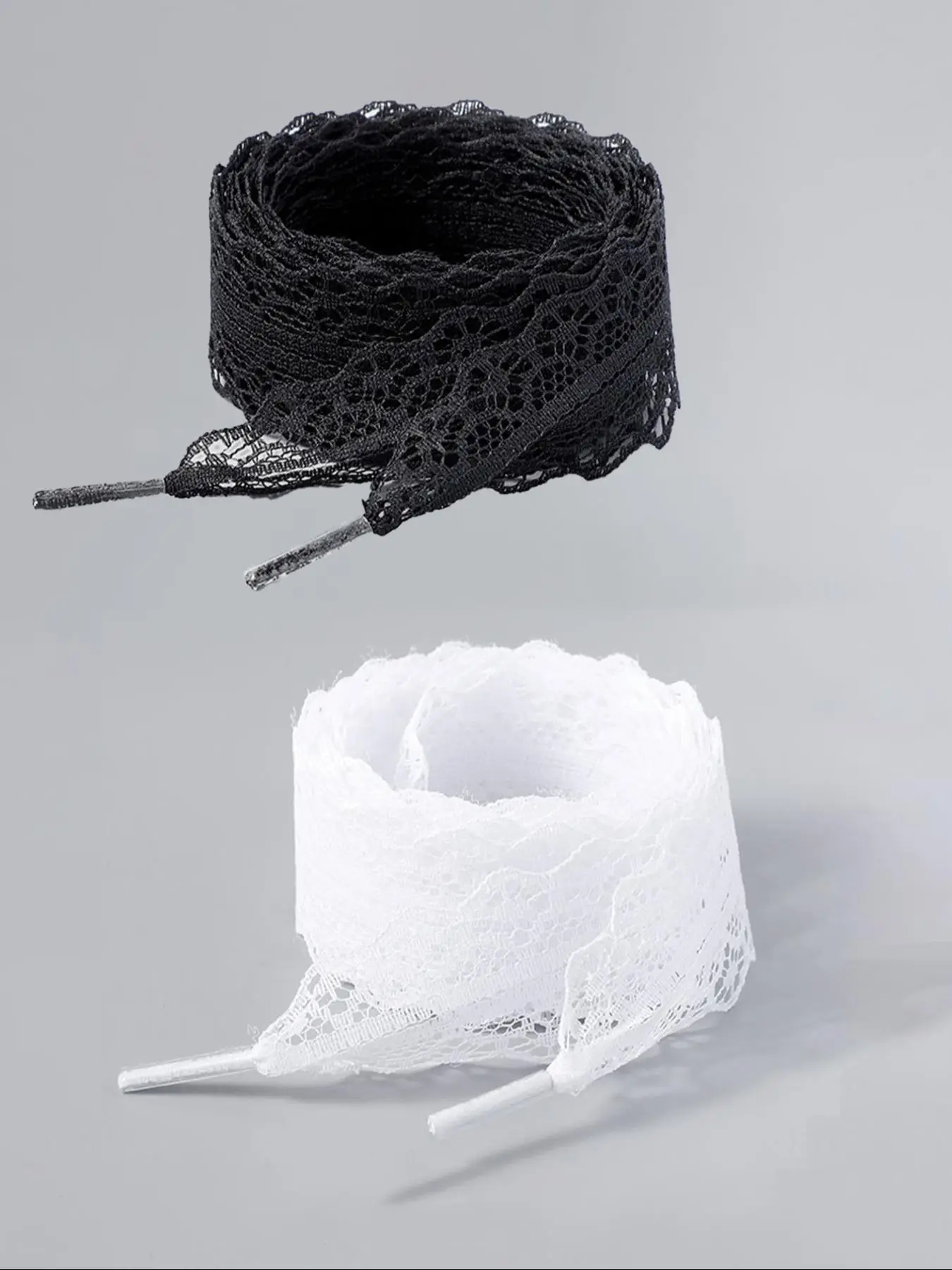 Lace Shoelaces, Contrast Lace Shoelaces, Fashionable Shoes Laces for Women's Sneakers, Shoes Accessories for Daily Use, Valentine's Day, Gift